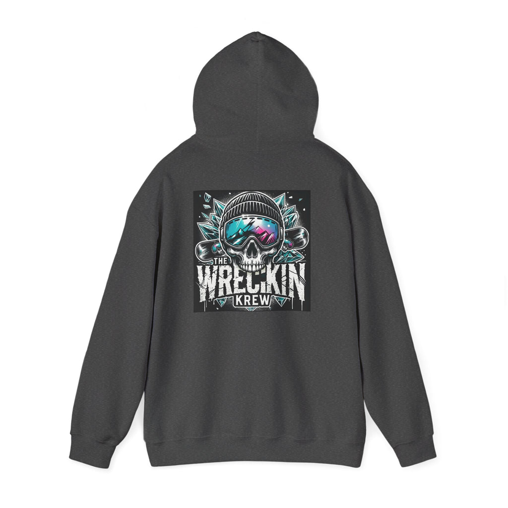 Skull Ski Hoodie — 'The Wreckin Krew' Graphic Winter Pullover