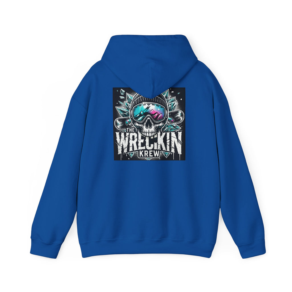 Skull Ski Hoodie — 'The Wreckin Krew' Graphic Winter Pullover