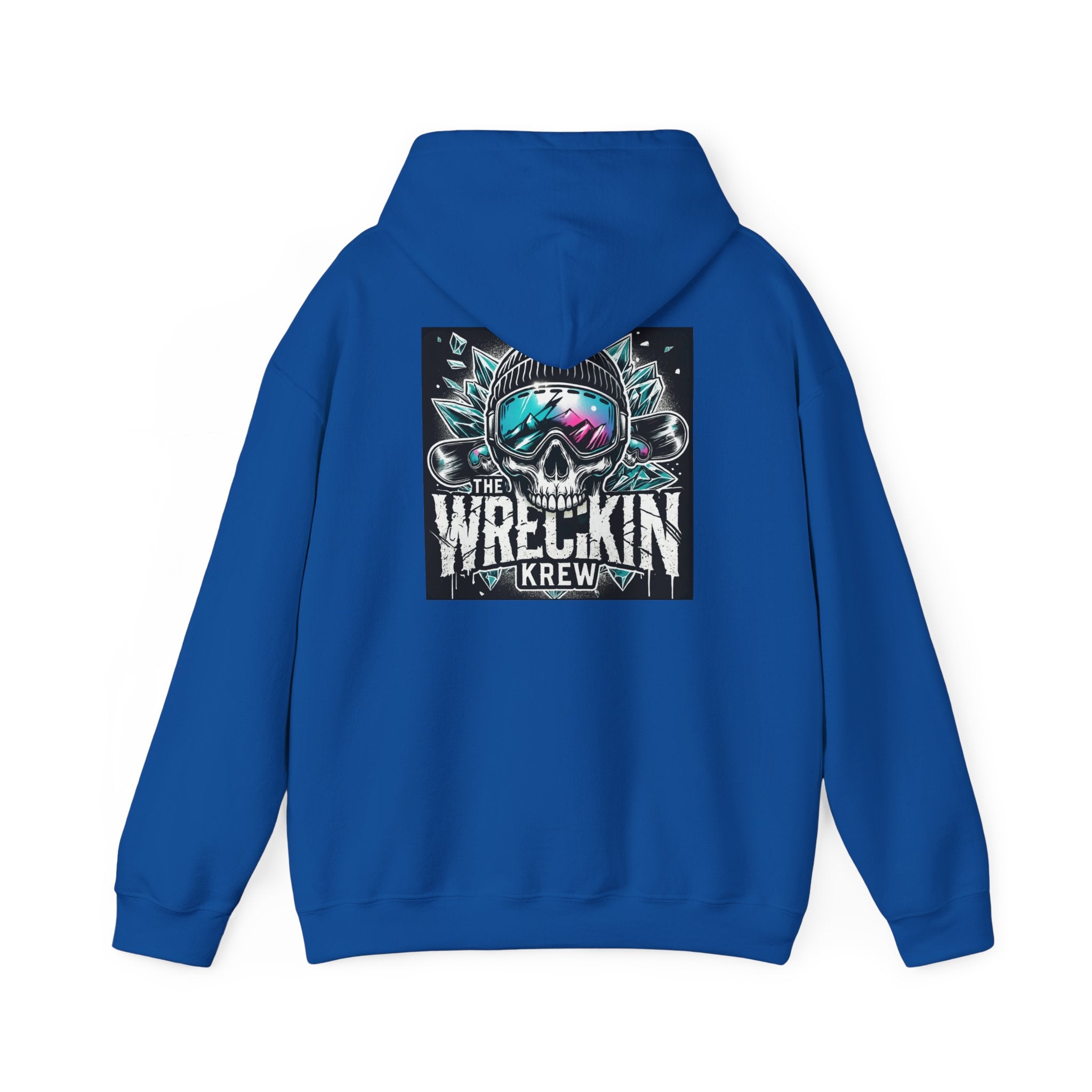 Skull Ski Hoodie — 'The Wreckin Krew' Graphic Winter Pullover