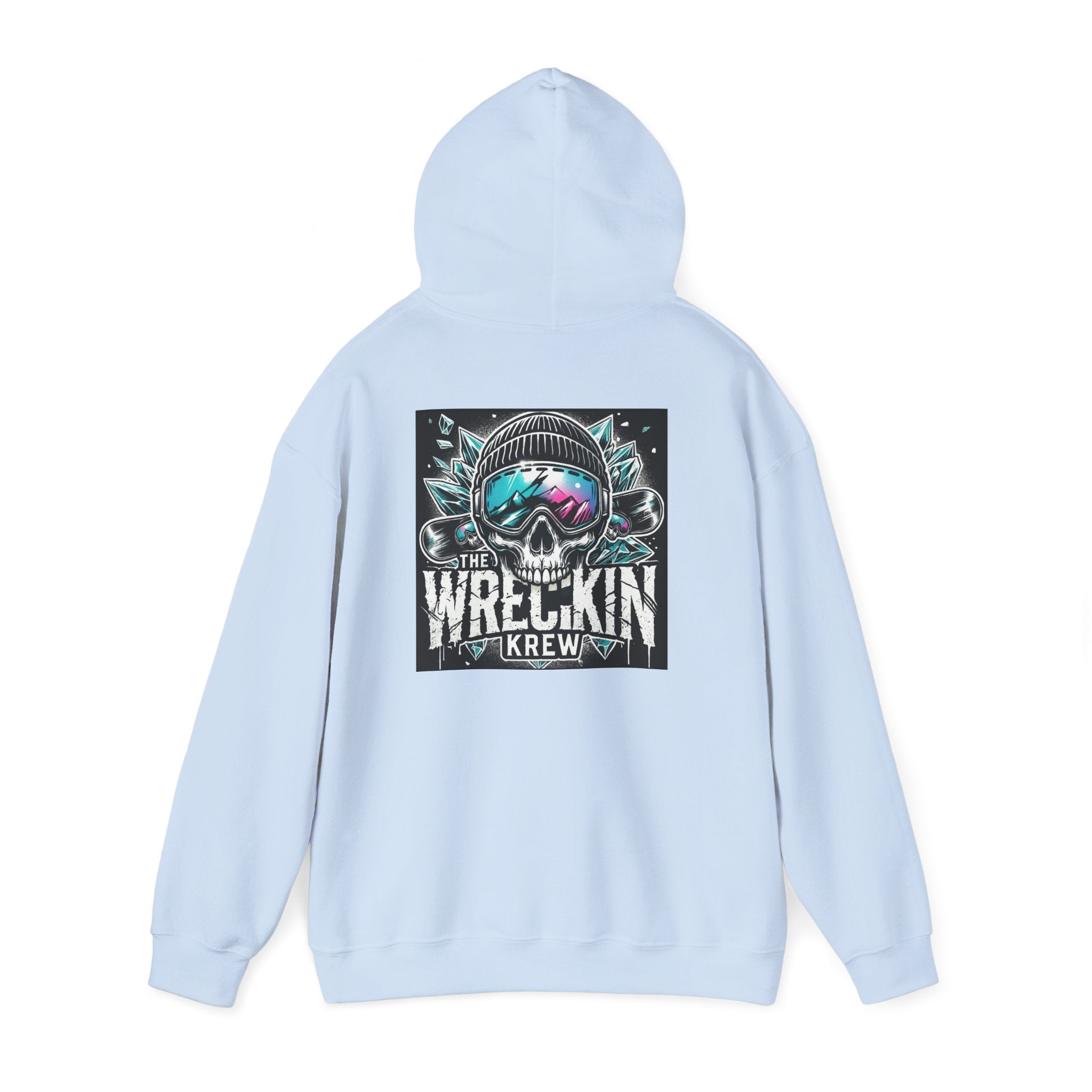 Skull Ski Hoodie — 'The Wreckin Krew' Graphic Winter Pullover