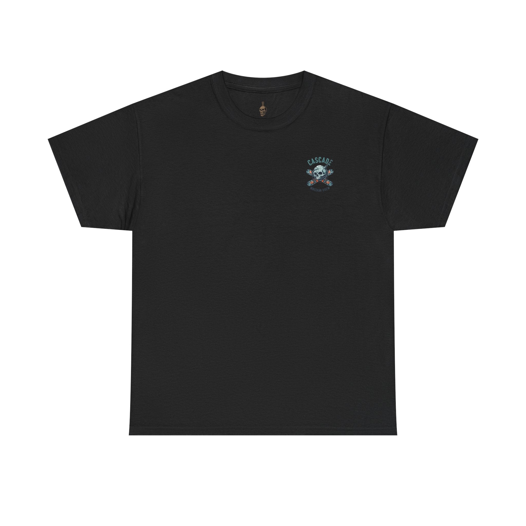 Captain Skull & Crossbones Chest Logo Tee — Cascade Wreckin Krew
