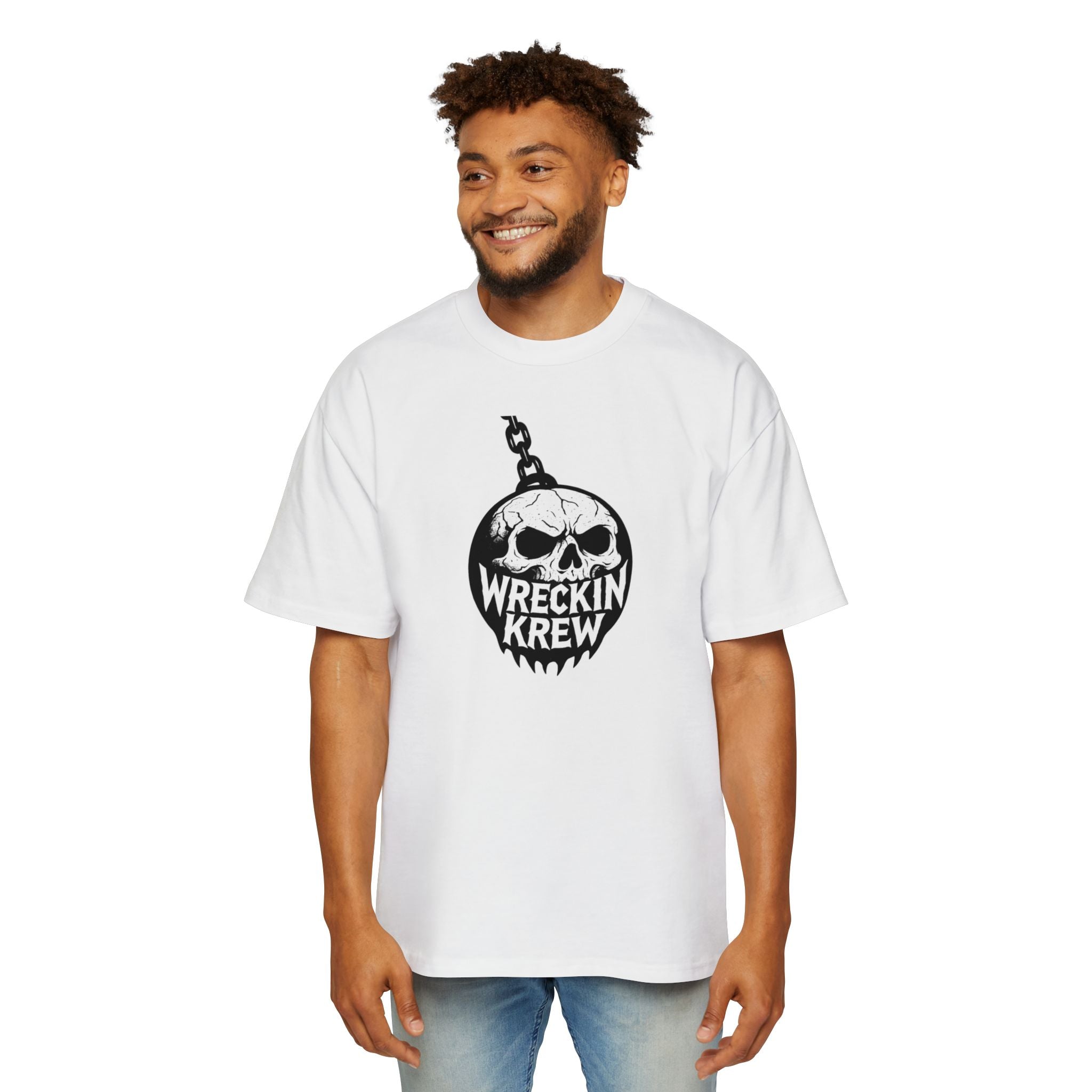 Skull Wreckin Krew Tee — Graphic Oversized Men’s T-Shirt