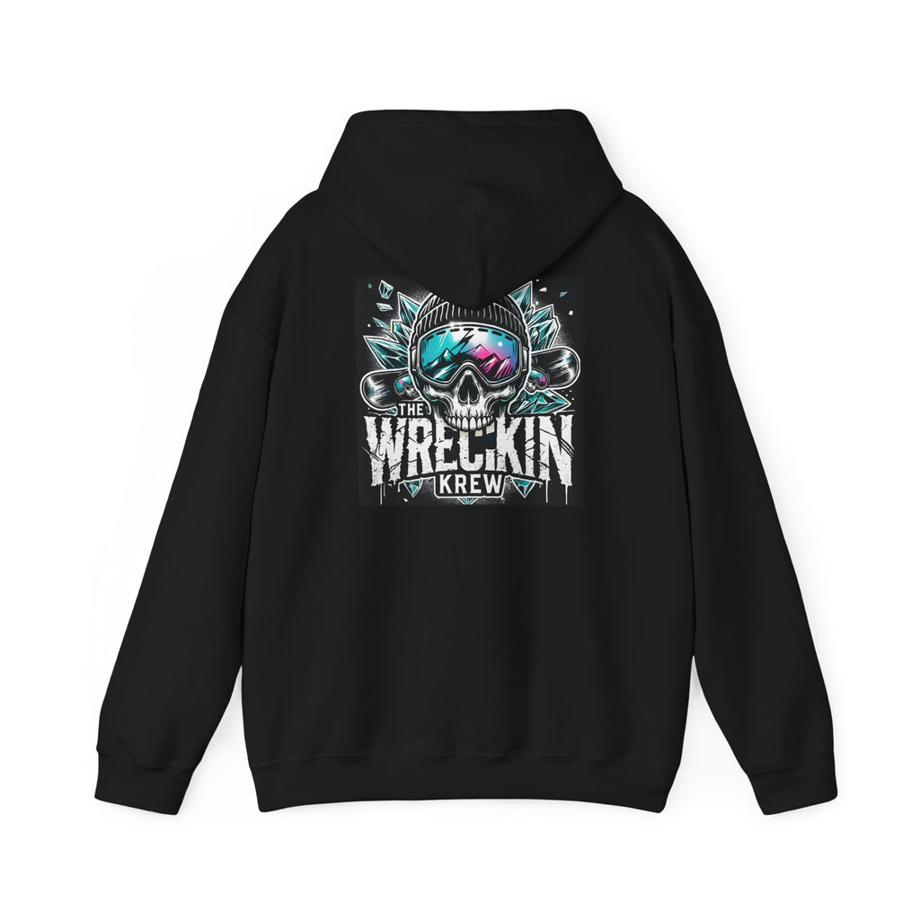 Skull Ski Hoodie — 'The Wreckin Krew' Graphic Winter Pullover