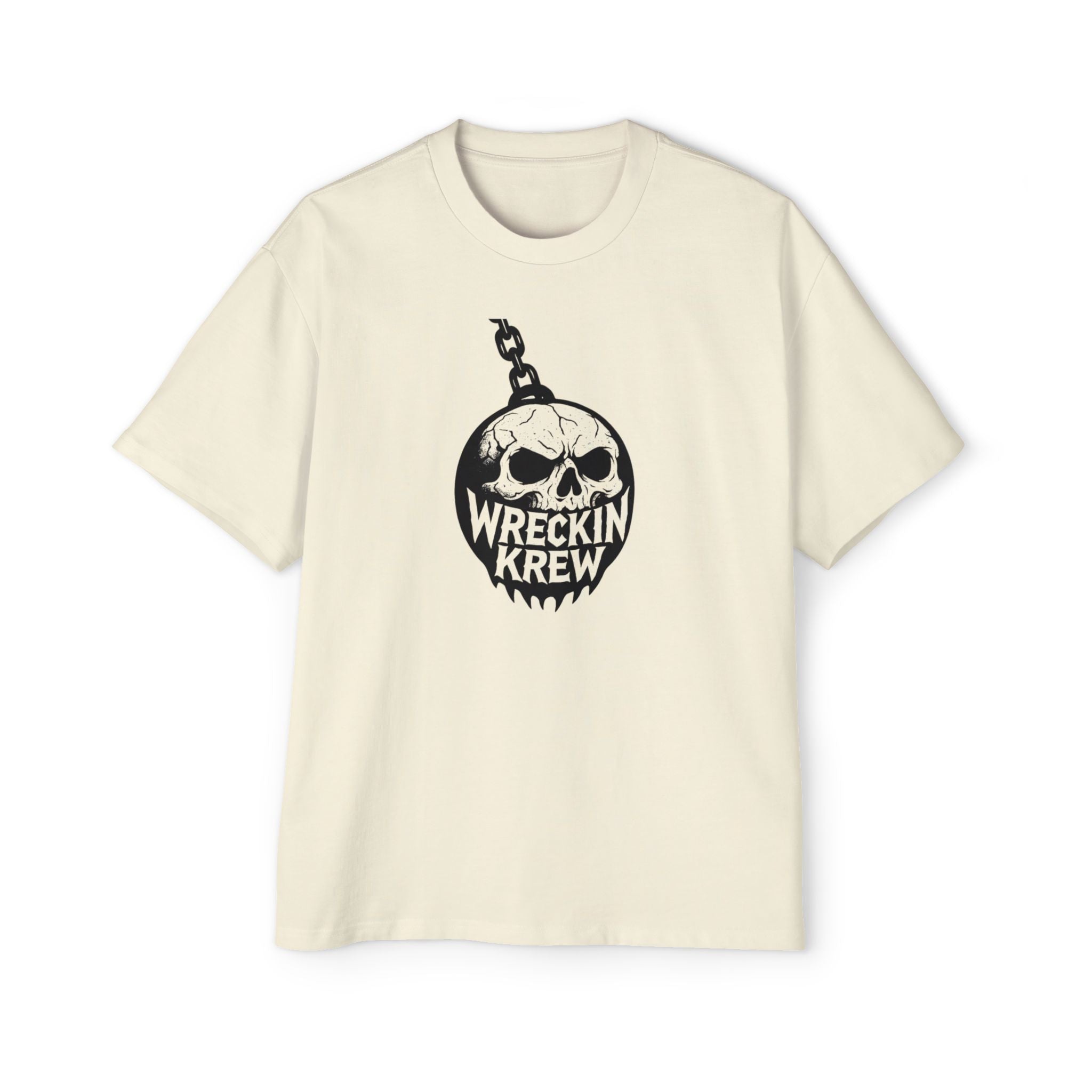 Skull Wreckin Krew Tee — Graphic Oversized Men’s T-Shirt