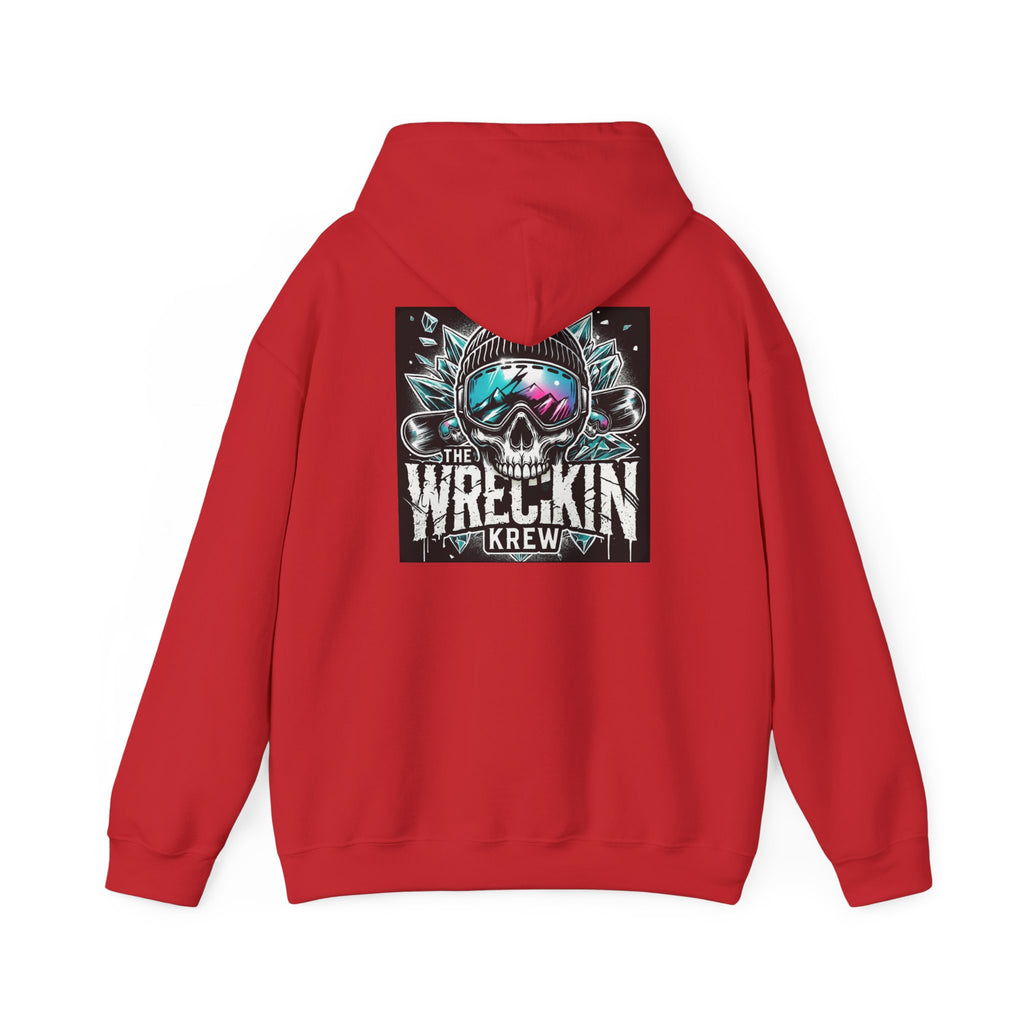 Skull Ski Hoodie — 'The Wreckin Krew' Graphic Winter Pullover