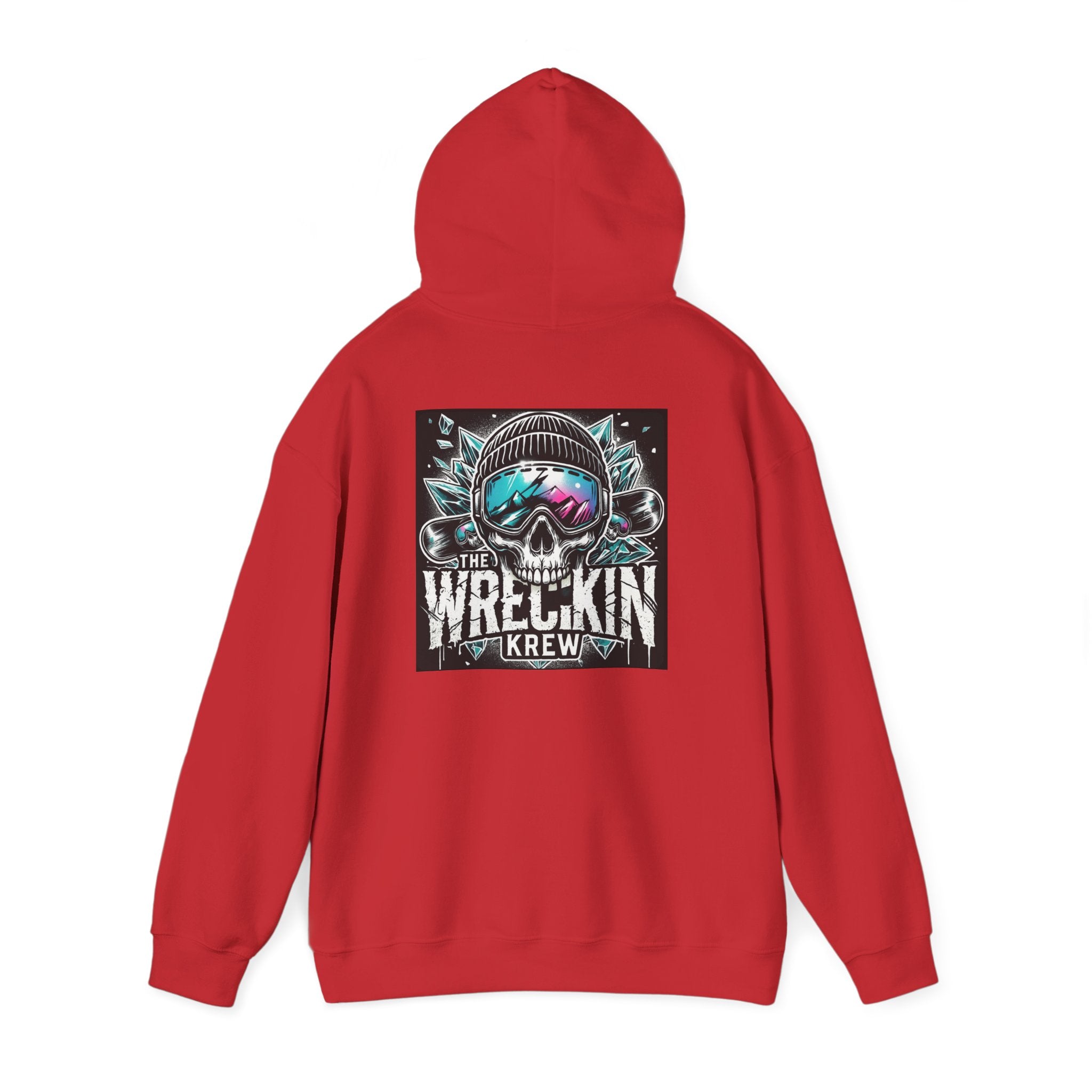 Skull Ski Hoodie — 'The Wreckin Krew' Graphic Winter Pullover