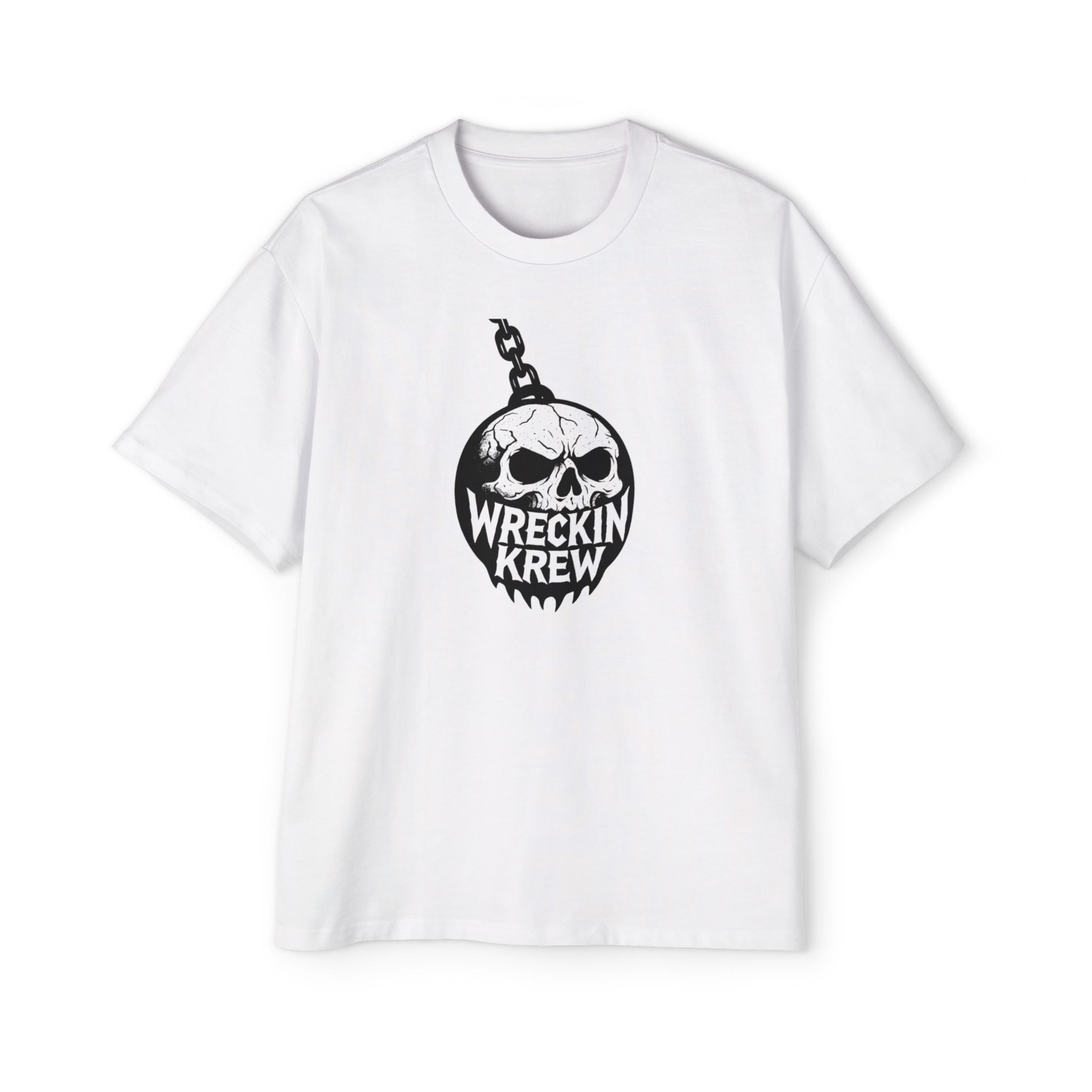 Skull Wreckin Krew Tee — Graphic Oversized Men’s T-Shirt