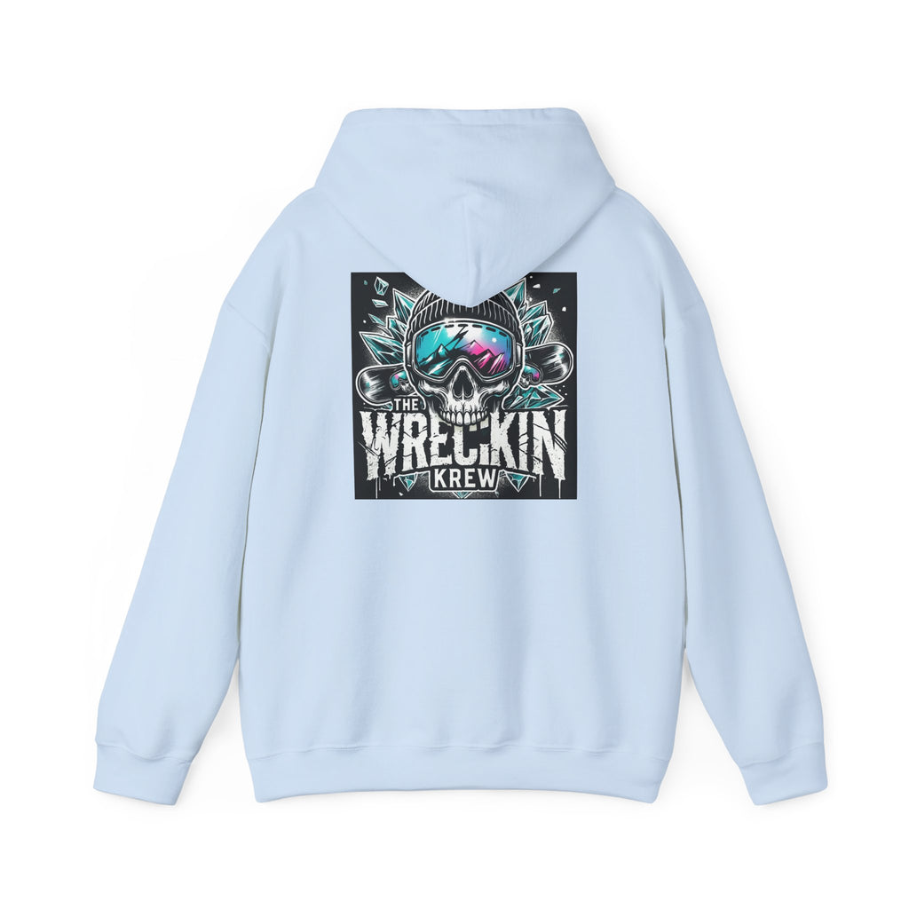 Skull Ski Hoodie — 'The Wreckin Krew' Graphic Winter Pullover
