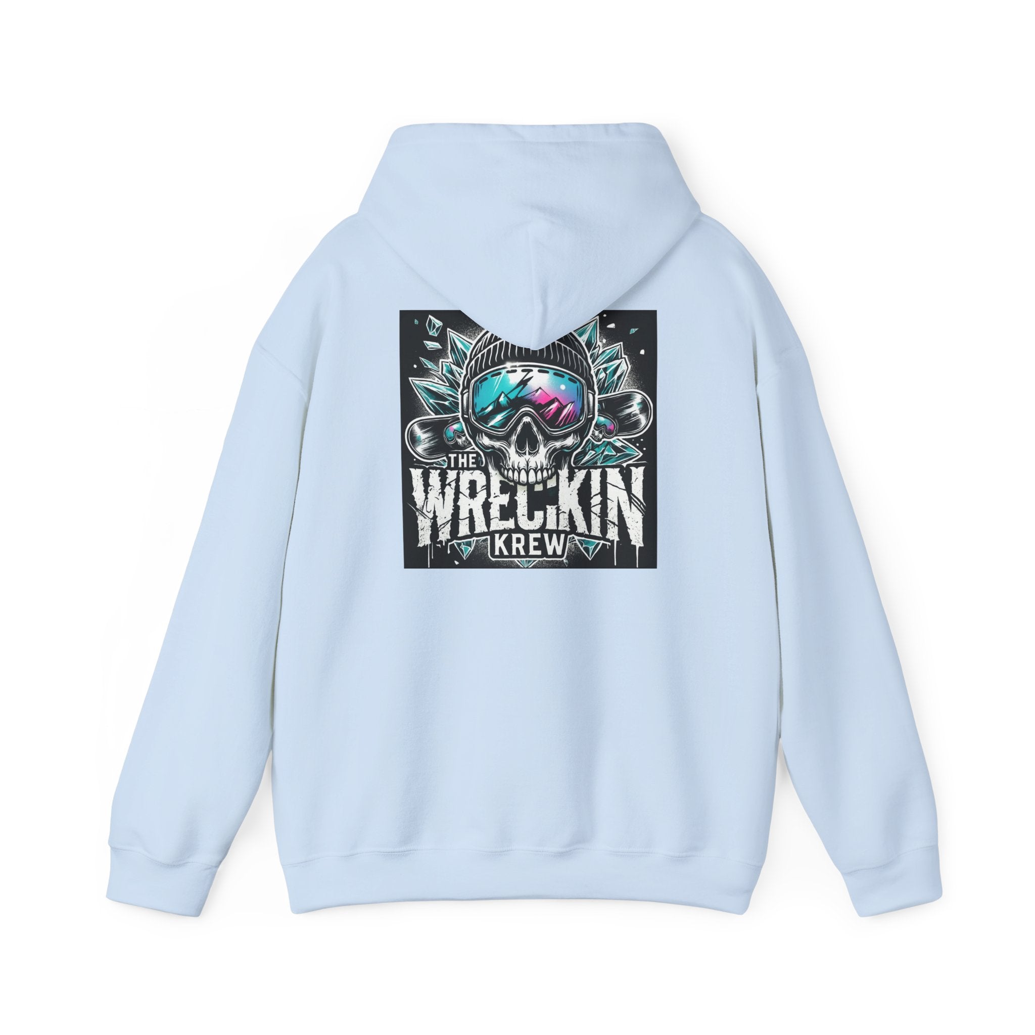 Skull Ski Hoodie — 'The Wreckin Krew' Graphic Winter Pullover