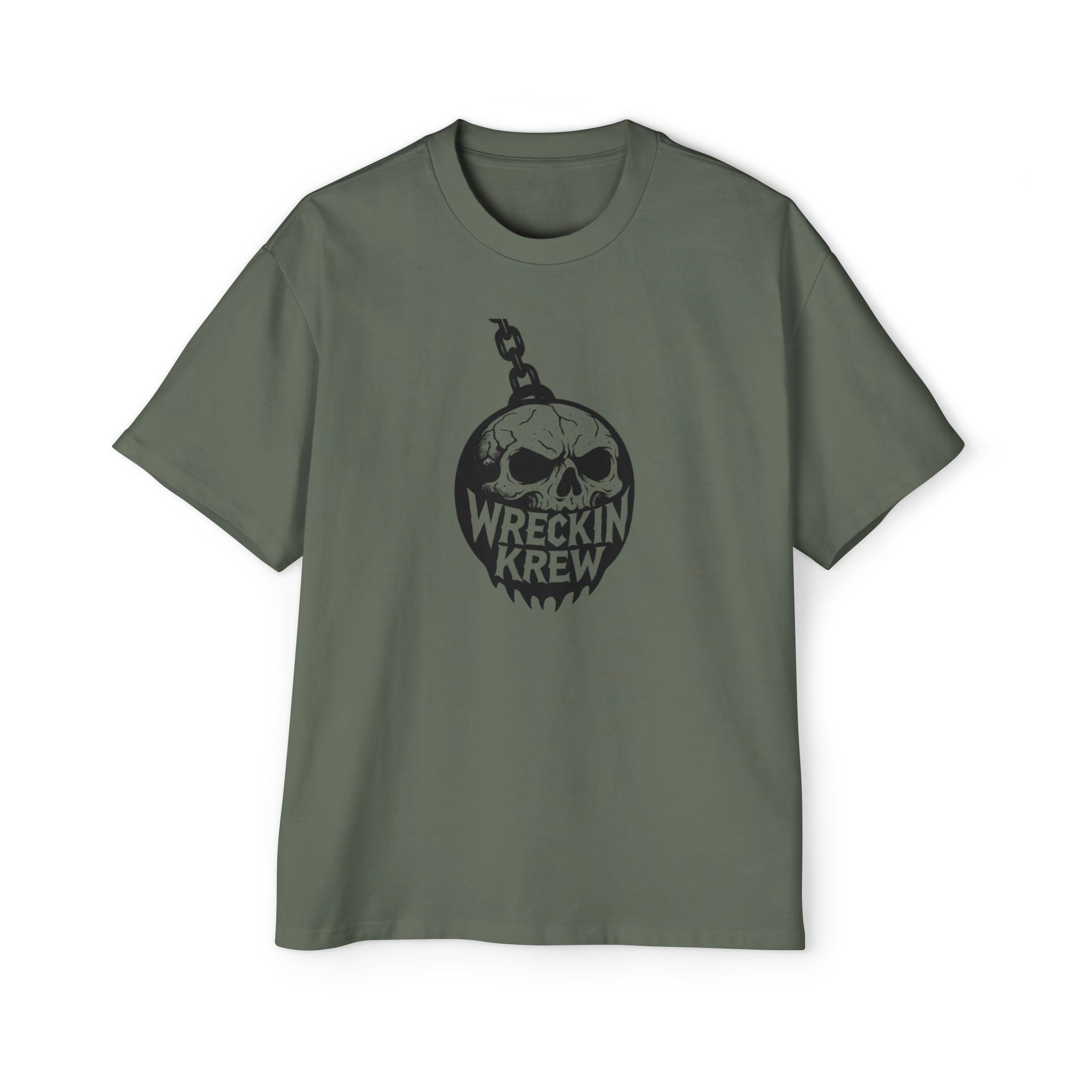 Skull Wreckin Krew Tee — Graphic Oversized Men’s T-Shirt