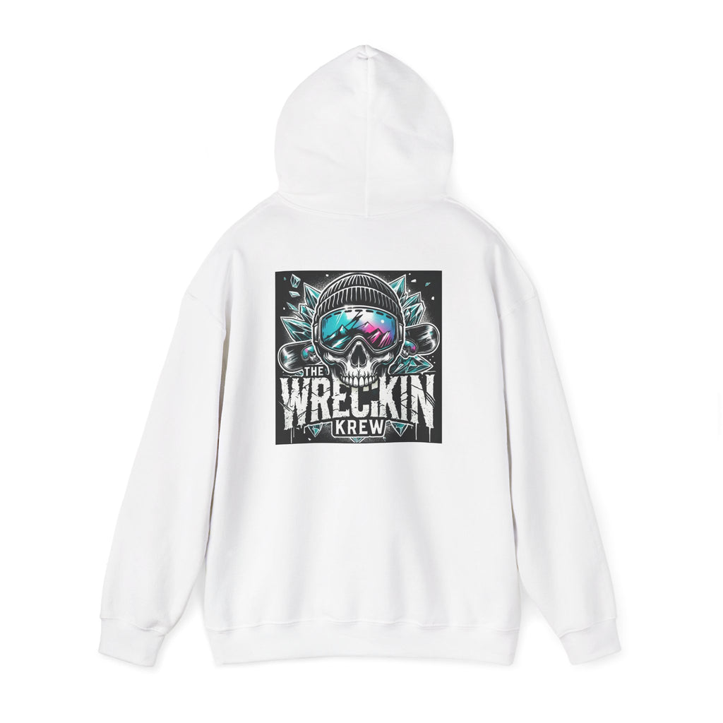 Skull Ski Hoodie — 'The Wreckin Krew' Graphic Winter Pullover