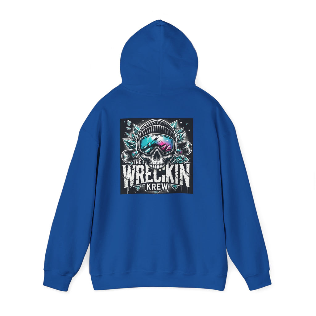 Skull Ski Hoodie — 'The Wreckin Krew' Graphic Winter Pullover