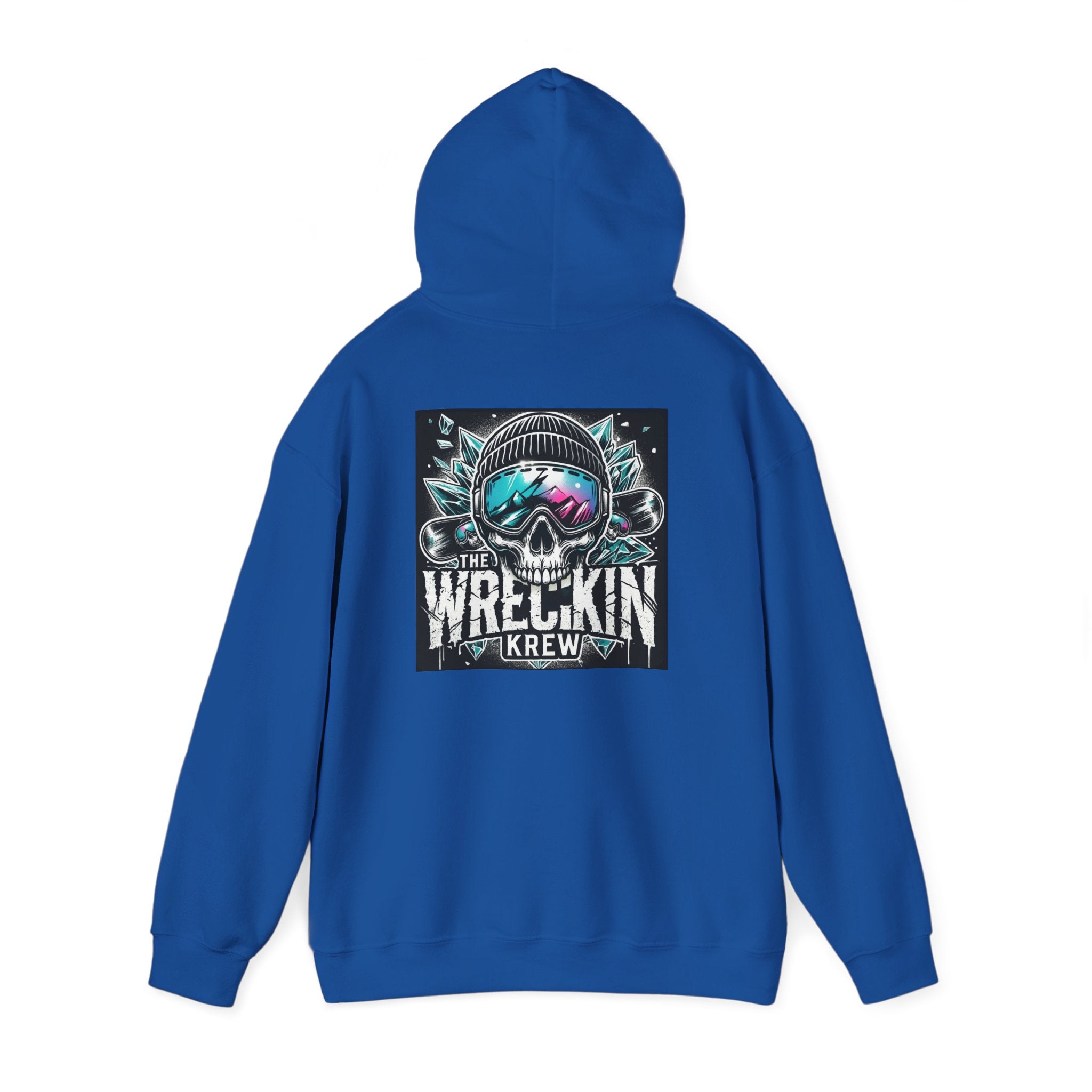 Skull Ski Hoodie — 'The Wreckin Krew' Graphic Winter Pullover