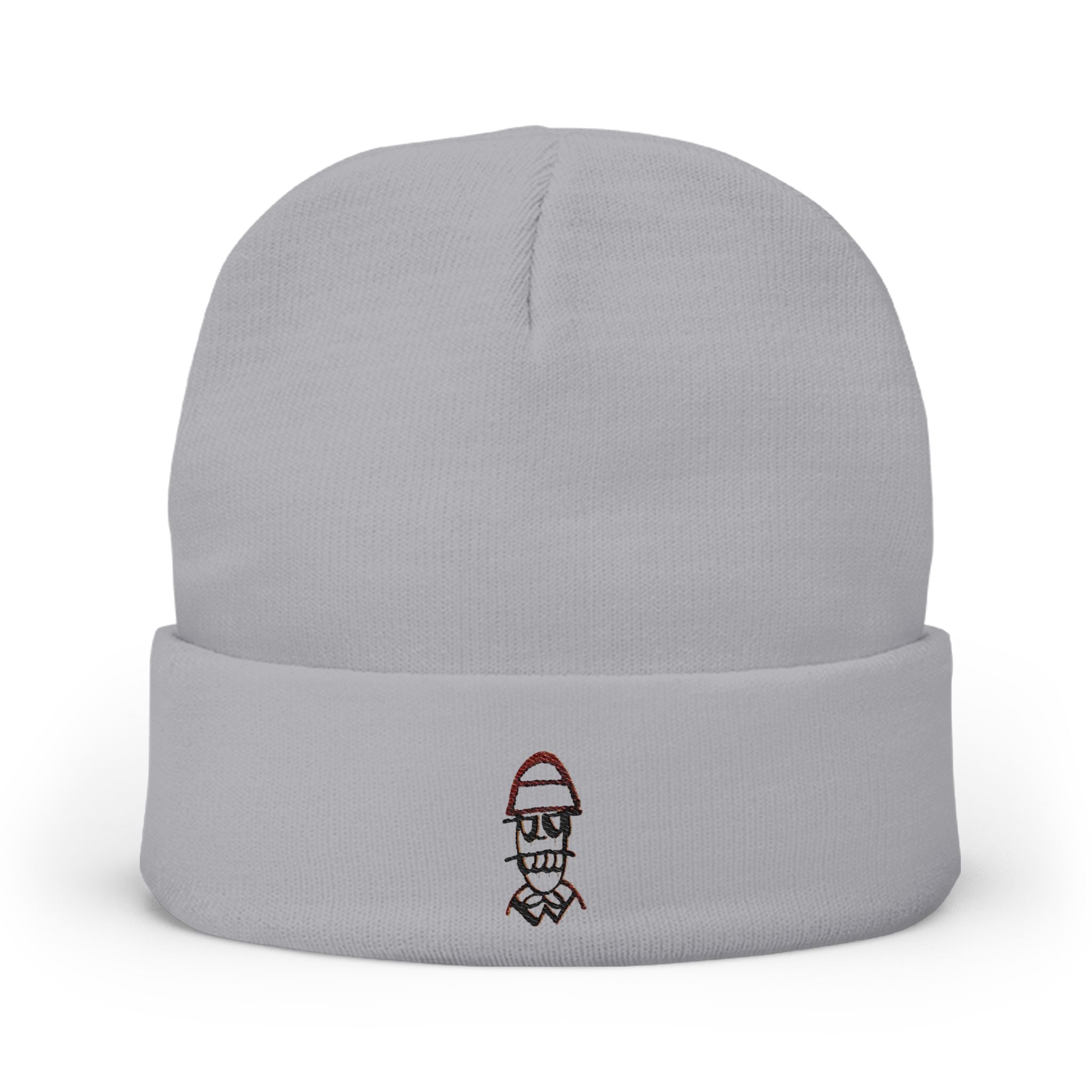 Stamina Man Embroidered Skull Beanie